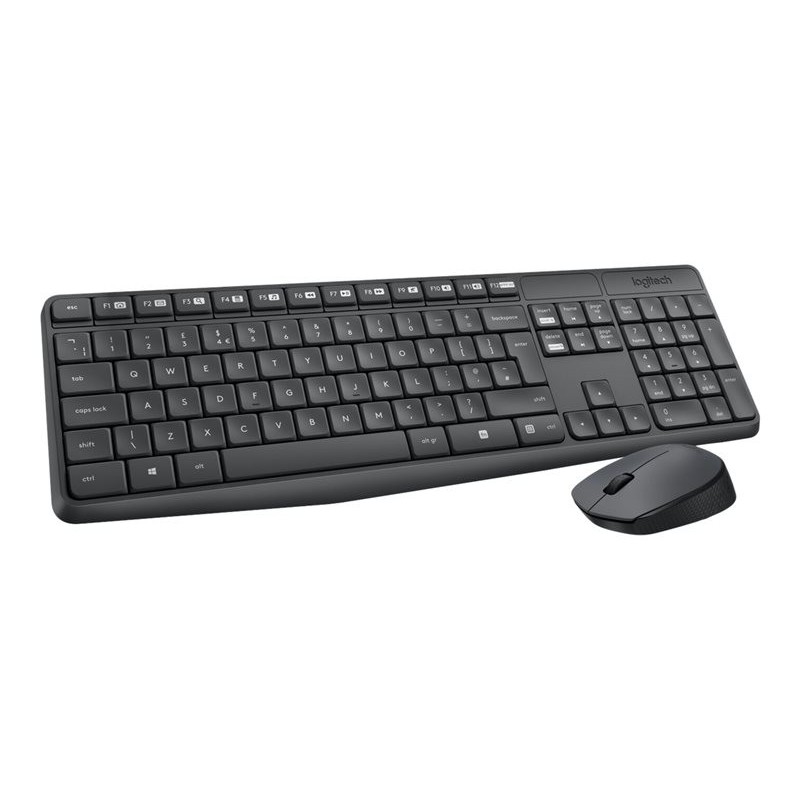 LOGITECH MK235 wireless Keyboard and Mouse Combo - Grey