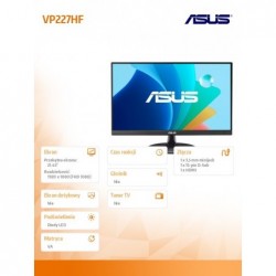 Monitor 21.45 cala VP227HF FHD HDMI 100Hz