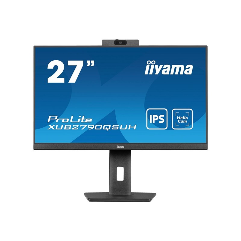 IIYAMA XUB2790QSUH-B1 27inch IPS QHD LED 250cd/m2 0.4ms DP HDMI USB-C USB-Hub 3xOut v3.2 Hello Webcam & Mic Speakers Height Adj. IIYAMA XUB2790QSUH-B1 27inch IPS QHD LED 250cd/m2 0.4ms DP HDMI USB-C USB-Hub 3xOut v3.2 Hello Webcam & Mic Speakers Height Adj.