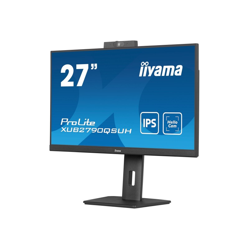 IIYAMA XUB2790QSUH-B1 27inch IPS QHD LED 250cd/m2 0.4ms DP HDMI USB-C USB-Hub 3xOut v3.2 Hello Webcam & Mic Speakers Height Adj. IIYAMA XUB2790QSUH-B1 27inch IPS QHD LED 250cd/m2 0.4ms DP HDMI USB-C USB-Hub 3xOut v3.2 Hello Webcam & Mic Speakers Height Adj.