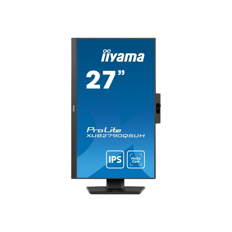 IIYAMA XUB2790QSUH-B1 27inch IPS QHD LED 250cd/m2 0.4ms DP HDMI USB-C USB-Hub 3xOut v3.2 Hello Webcam & Mic Speakers Height Adj. IIYAMA XUB2790QSUH-B1 27inch IPS QHD LED 250cd/m2 0.4ms DP HDMI USB-C USB-Hub 3xOut v3.2 Hello Webcam & Mic Speakers Height Adj.