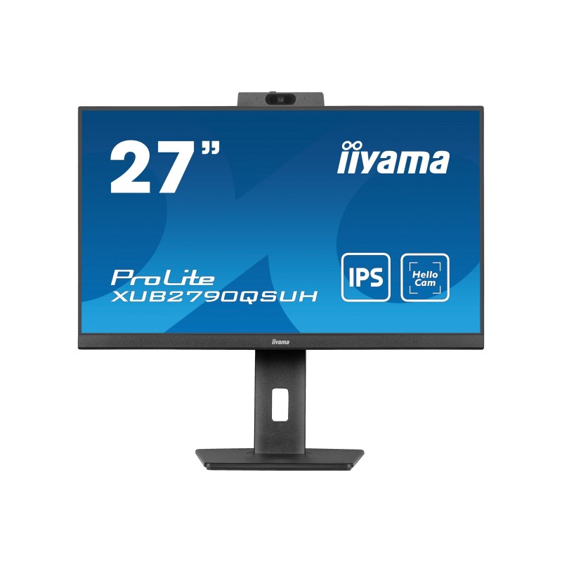 IIYAMA XUB2790QSUH-B1 27inch IPS QHD LED 250cd/m2 0.4ms DP HDMI USB-C USB-Hub 3xOut v3.2 Hello Webcam & Mic Speakers Height Adj. IIYAMA XUB2790QSUH-B1 27inch IPS QHD LED 250cd/m2 0.4ms DP HDMI USB-C USB-Hub 3xOut v3.2 Hello Webcam & Mic Speakers Height Adj.