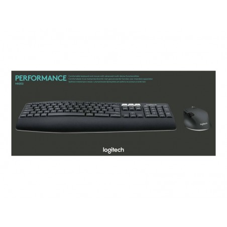 LOGITECH MK850 Performance Wireless Keyboard and Mouse Combo - 2.4GHZ/BT (UK) INTNL
