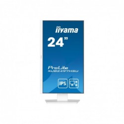 IIYAMA XUB2497HSU-W2 24inch IPS FHD 100Hz Adaptive Sync 300cd/m2 1ms HDMI DP 2xUSB 2.0 Speakers 15cm Height Adj. Stand White (P)