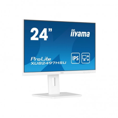 IIYAMA XUB2497HSU-W2 24inch IPS FHD 100Hz Adaptive Sync 300cd/m2 1ms HDMI DP 2xUSB 2.0 Speakers 15cm Height Adj. Stand White (P) IIYAMA XUB2497HSU-W2 24inch IPS FHD 100Hz Adaptive Sync 300cd/m2 1ms HDMI DP 2xUSB 2.0 Speakers 15cm Height Adj. Stand White (P)