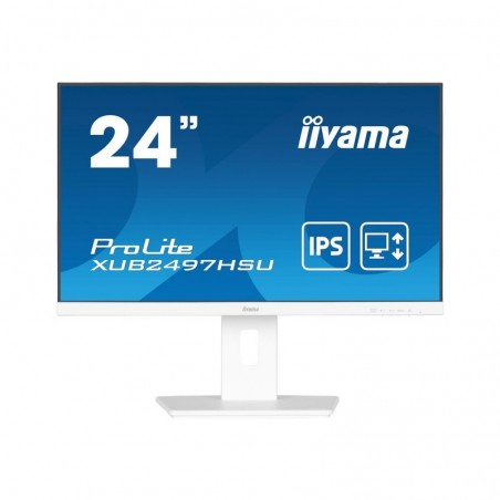 IIYAMA XUB2497HSU-W2 24inch IPS FHD 100Hz Adaptive Sync 300cd/m2 1ms HDMI DP 2xUSB 2.0 Speakers 15cm Height Adj. Stand White (P) IIYAMA XUB2497HSU-W2 24inch IPS FHD 100Hz Adaptive Sync 300cd/m2 1ms HDMI DP 2xUSB 2.0 Speakers 15cm Height Adj. Stand White (P)