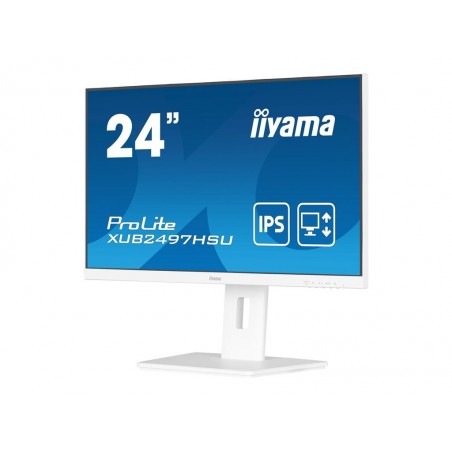 IIYAMA XUB2497HSU-W2 24inch IPS FHD 100Hz Adaptive Sync 300cd/m2 1ms HDMI DP 2xUSB 2.0 Speakers 15cm Height Adj. Stand White (P) IIYAMA XUB2497HSU-W2 24inch IPS FHD 100Hz Adaptive Sync 300cd/m2 1ms HDMI DP 2xUSB 2.0 Speakers 15cm Height Adj. Stand White (P)