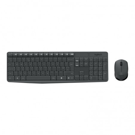 LOGITECH MK235 wireless Keyboard + Mouse Combo Grey (ESP) LOGITECH MK235 wireless Keyboard + Mouse Combo Grey (ESP)