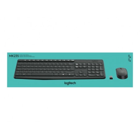 LOGITECH MK235 wireless Keyboard + Mouse Combo Grey (ESP) LOGITECH MK235 wireless Keyboard + Mouse Combo Grey (ESP)