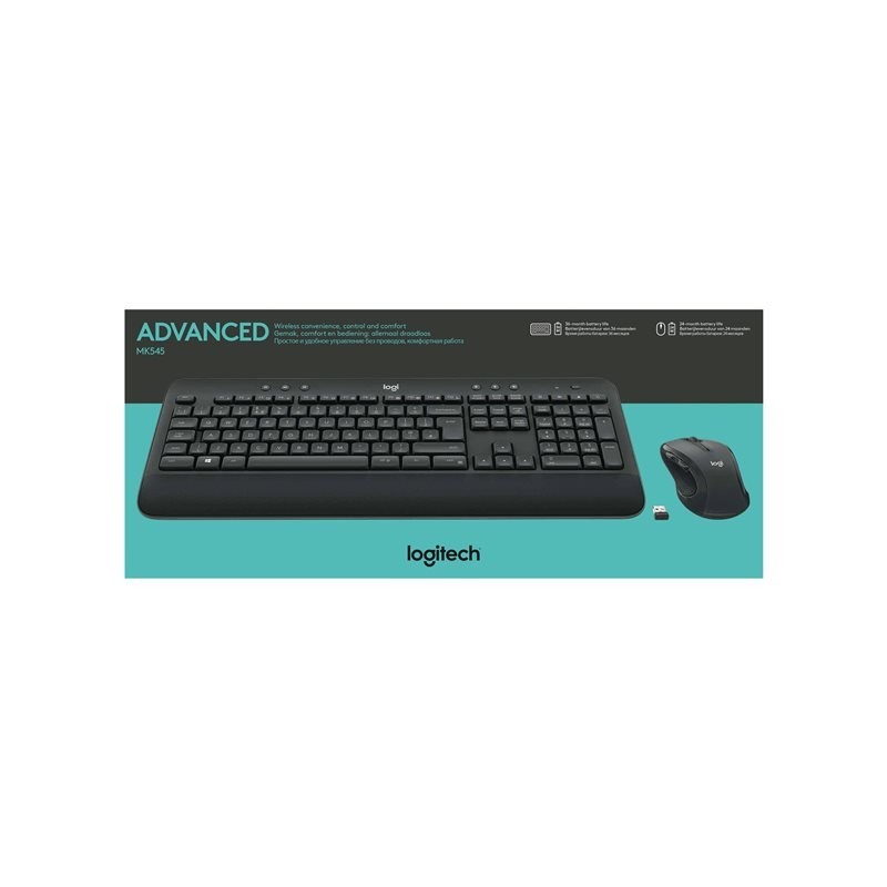 LOGITECH MK545 ADVANCED Wireless Keyboard and Mouse Combo (UK) INTNL