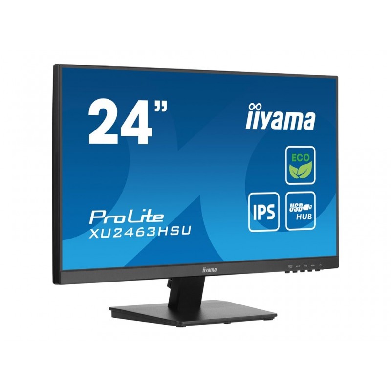 IIYAMA XU2463HSU-B1 23.8inch ETE IPS EyeComfort/EyeSafe 2.0 FHD 100Hz 250cd/m2 3ms HDMI DP GTG 2xUSB 3.2 Speakers FreeSync (P) IIYAMA XU2463HSU-B1 23.8inch ETE IPS EyeComfort/EyeSafe 2.0 FHD 100Hz 250cd/m2 3ms HDMI DP GTG 2xUSB 3.2 Speakers FreeSync (P)