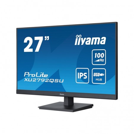IIYAMA XU2792QSU-B6 27inch ETE IPS-panel 2560x1440 100Hz FreeSync 250cd/m2 0.4ms MPRT HDMI DP USB-HUB Speakers (P) IIYAMA XU2792QSU-B6 27inch ETE IPS-panel 2560x1440 100Hz FreeSync 250cd/m2 0.4ms MPRT HDMI DP USB-HUB Speakers (P)