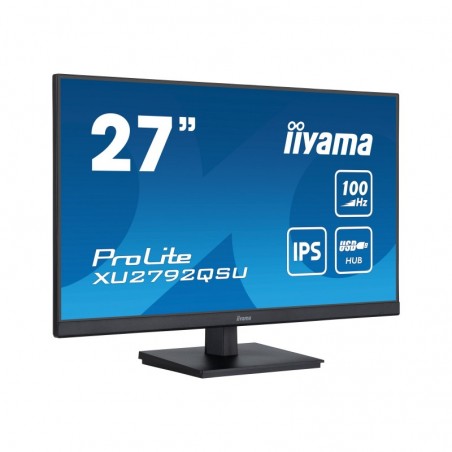 IIYAMA XU2792QSU-B6 27inch ETE IPS-panel 2560x1440 100Hz FreeSync 250cd/m2 0.4ms MPRT HDMI DP USB-HUB Speakers (P) IIYAMA XU2792QSU-B6 27inch ETE IPS-panel 2560x1440 100Hz FreeSync 250cd/m2 0.4ms MPRT HDMI DP USB-HUB Speakers (P)