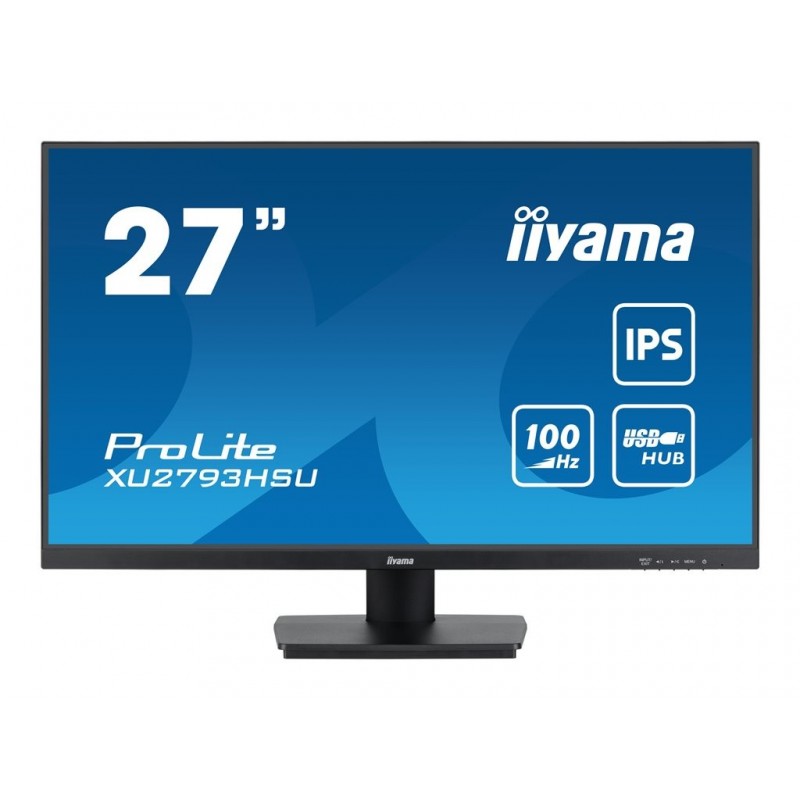 IIYAMA XU2793HSU-B6 27inch ETE IPS-panel FHD 100Hz 250cd/m2 1ms MPRT HDMI DP FreeSync USB-HUB Speakers (P)