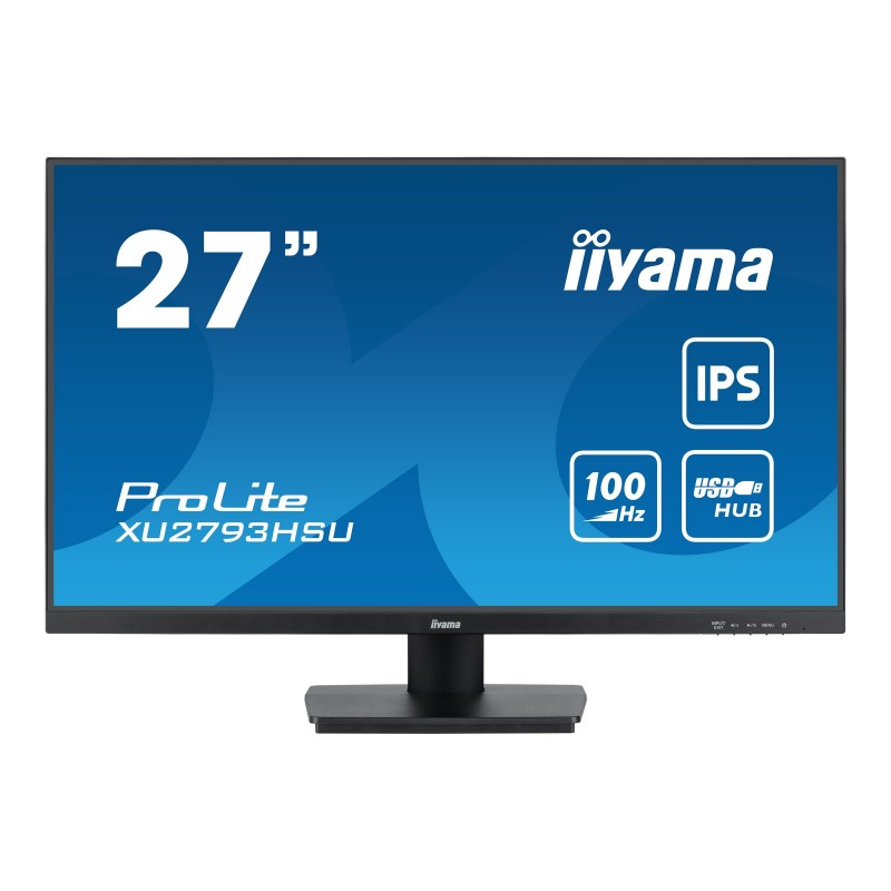IIYAMA XU2793HSU-B6 27inch ETE IPS-panel FHD 100Hz 250cd/m2 1ms MPRT HDMI DP FreeSync USB-HUB Speakers (P)