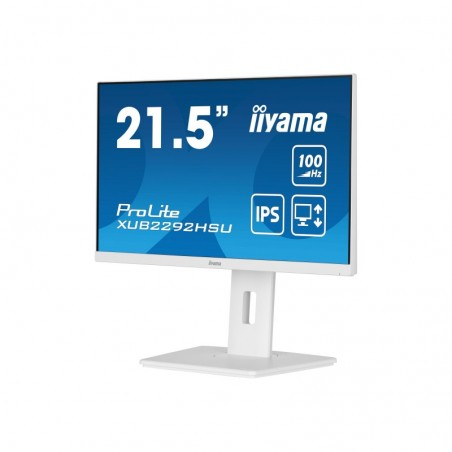 IIYAMA XUB2292HSU-W6 21.5inch ETE IPS FHD 100Hz 250cd/m2 0.4ms MPRT Speakers HDMI DP 4xUSB 3.2 15cm Height Adj. White (P) IIYAMA XUB2292HSU-W6 21.5inch ETE IPS FHD 100Hz 250cd/m2 0.4ms MPRT Speakers HDMI DP 4xUSB 3.2 15cm Height Adj. White (P)