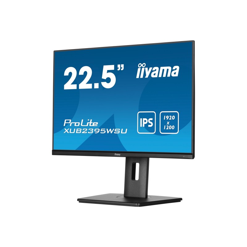 IIYAMA XUB2395WSU-B5 22.5inch ETE IPS 1920x1200 IPS 250cd/m2 4ms Stand VGA HDMI DP Speakers 15cm Height Adj. (P)