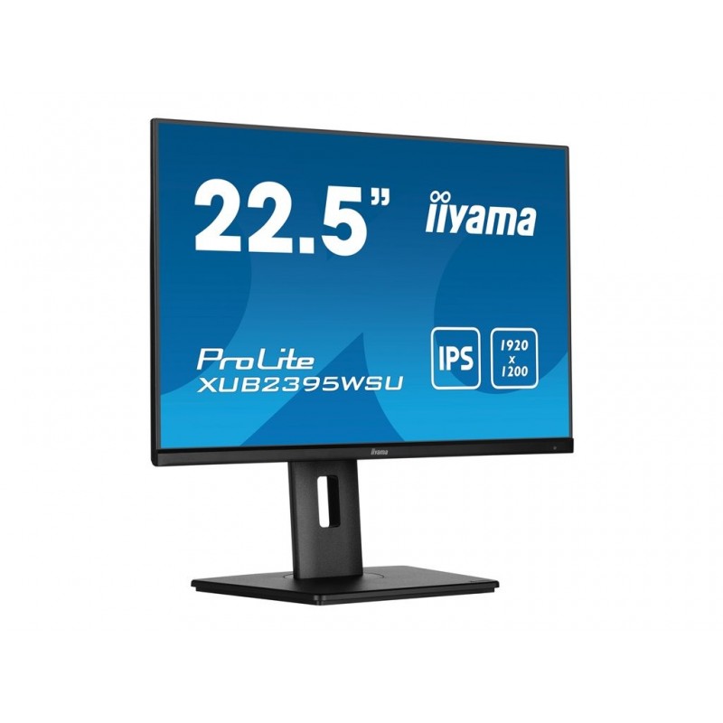IIYAMA XUB2395WSU-B5 22.5inch ETE IPS 1920x1200 IPS 250cd/m2 4ms Stand VGA HDMI DP Speakers 15cm Height Adj. (P) IIYAMA XUB2395WSU-B5 22.5inch ETE IPS 1920x1200 IPS 250cd/m2 4ms Stand VGA HDMI DP Speakers 15cm Height Adj. (P)