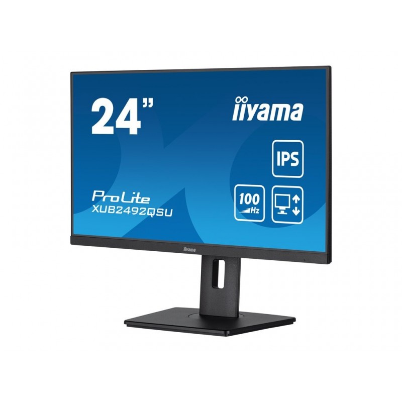 IIYAMA XUB2492QSU-B1 24inch ETE IPS-panel 2560x1440 100Hz QHD 300cd/m2 0.5ms MPRT FreeSync HDMI DP 15cm Height Adj. Stand (P) IIYAMA XUB2492QSU-B1 24inch ETE IPS-panel 2560x1440 100Hz QHD 300cd/m2 0.5ms MPRT FreeSync HDMI DP 15cm Height Adj. Stand (P)