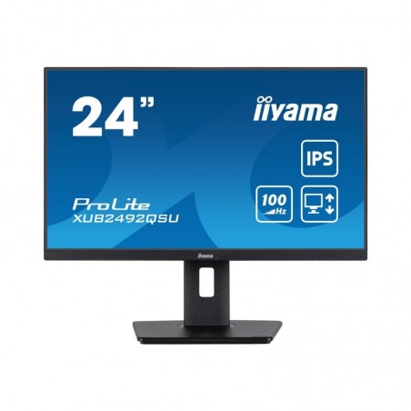 IIYAMA XUB2492QSU-B1 24inch ETE IPS-panel 2560x1440 100Hz QHD 300cd/m2 0.5ms MPRT FreeSync HDMI DP 15cm Height Adj. Stand (P) IIYAMA XUB2492QSU-B1 24inch ETE IPS-panel 2560x1440 100Hz QHD 300cd/m2 0.5ms MPRT FreeSync HDMI DP 15cm Height Adj. Stand (P)