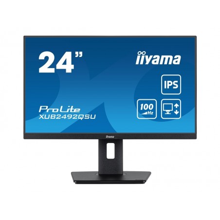 IIYAMA XUB2492QSU-B1 24inch ETE IPS-panel 2560x1440 100Hz QHD 300cd/m2 0.5ms MPRT FreeSync HDMI DP 15cm Height Adj. Stand (P) IIYAMA XUB2492QSU-B1 24inch ETE IPS-panel 2560x1440 100Hz QHD 300cd/m2 0.5ms MPRT FreeSync HDMI DP 15cm Height Adj. Stand (P)