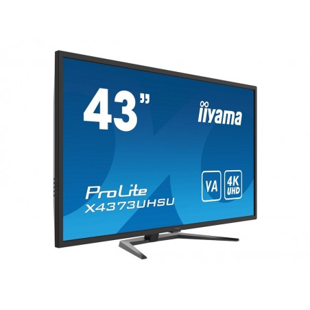IIYAMA X4373UHSU-B1 43inch UW VA 3840x2160 UHD 400cd/m2 3ms HDR400 2xHDMI DP USB-HUB PBP PIP Remote control Speakers (P) IIYAMA X4373UHSU-B1 43inch UW VA 3840x2160 UHD 400cd/m2 3ms HDR400 2xHDMI DP USB-HUB PBP PIP Remote control Speakers (P)
