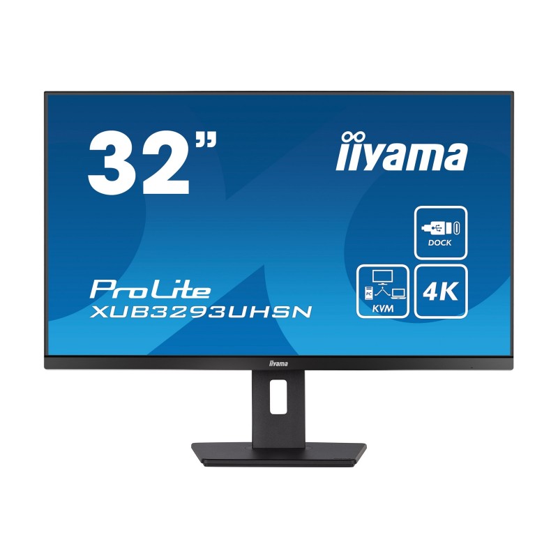 IIYAMA XUB3293UHSN-B5 32inch ETE IPS 3840x2160 UHD 1000:1 350cd/m2 4ms HDMI DP USB-C Dock LAN 65W PD Speakers 15cm Height Adj. ( IIYAMA XUB3293UHSN-B5 32inch ETE IPS 3840x2160 UHD 1000:1 350cd/m2 4ms HDMI DP USB-C Dock LAN 65W PD Speakers 15cm Height Adj. (