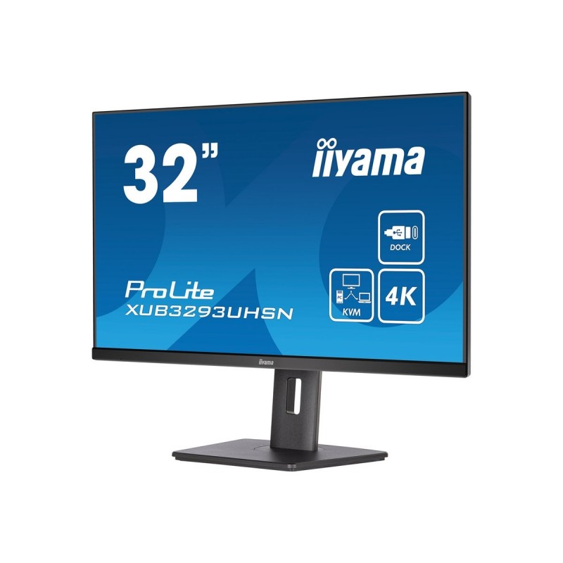 IIYAMA XUB3293UHSN-B5 32inch ETE IPS 3840x2160 UHD 1000:1 350cd/m2 4ms HDMI DP USB-C Dock LAN 65W PD Speakers 15cm Height Adj. ( IIYAMA XUB3293UHSN-B5 32inch ETE IPS 3840x2160 UHD 1000:1 350cd/m2 4ms HDMI DP USB-C Dock LAN 65W PD Speakers 15cm Height Adj. (