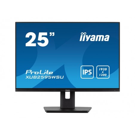 IIYAMA XUB2595WSU-B5 25inch ETE IPS-panel 1920x1200 300cd/m2 4ms VGA HDMI DP USB HUB 2x2.0 Speakers 15cm Height Adj. Stand (P) IIYAMA XUB2595WSU-B5 25inch ETE IPS-panel 1920x1200 300cd/m2 4ms VGA HDMI DP USB HUB 2x2.0 Speakers 15cm Height Adj. Stand (P)