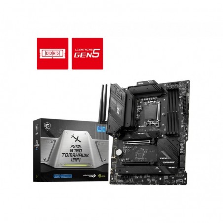Płyta główna MAG B760 TOMAHAWK WIFI s1700 4DDR5 DP/HDMI ATX Płyta główna MAG B760 TOMAHAWK WIFI s1700 4DDR5 DP/HDMI ATX