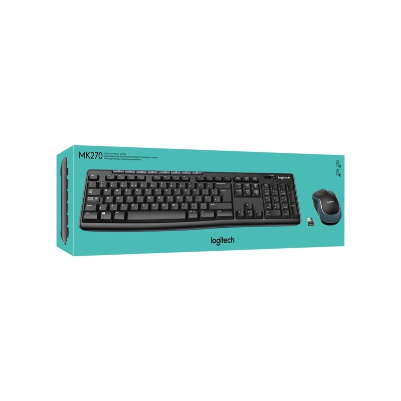 LOGITECH MK270 Wireless Combo black USB (ESP) MEDITER LOGITECH MK270 Wireless Combo black USB (ESP) MEDITER