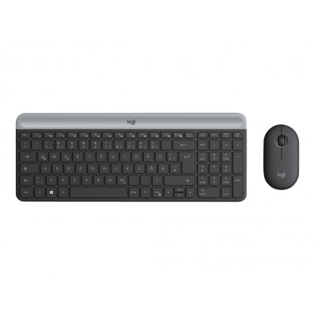 LOGITECH Slim Wireless Keyboard and Mouse Combo MK470 - GRAPHITE - DEU - CENTRAL
