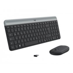 LOGITECH Slim Wireless Keyboard and Mouse Combo MK470 - GRAPHITE - DEU - CENTRAL