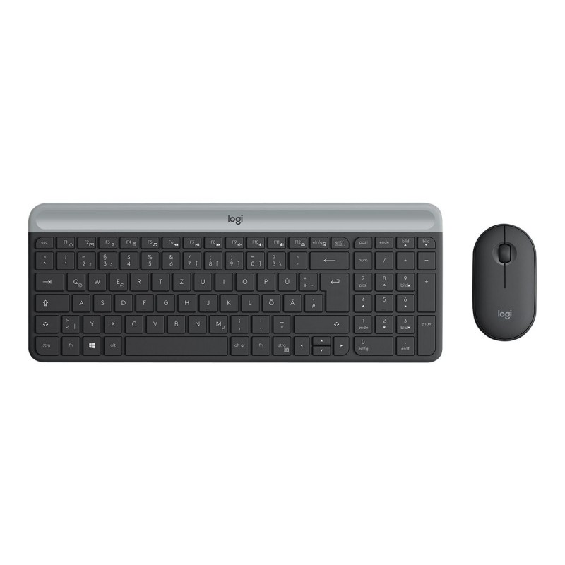 LOGITECH Slim Wireless Keyboard and Mouse Combo MK470 - GRAPHITE - DEU - CENTRAL