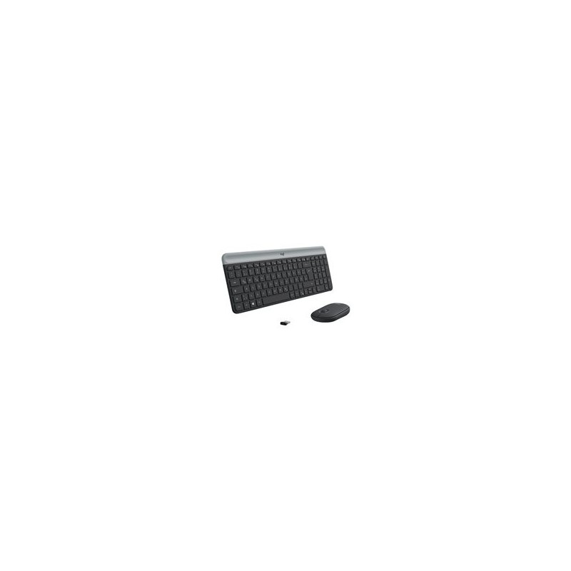LOGITECH Slim Wireless Keyboard and Mouse Combo MK470 - GRAPHITE - DEU - CENTRAL