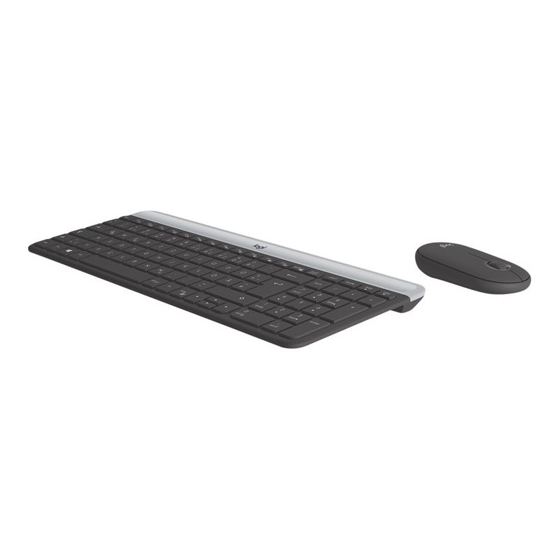 LOGITECH Slim Wireless Keyboard and Mouse Combo MK470 - GRAPHITE - DEU - CENTRAL
