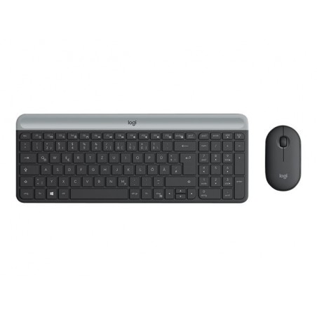 LOGITECH Slim Wireless Keyboard and Mouse Combo MK470 - GRAPHITE - DEU - CENTRAL