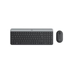 LOGITECH Slim Wireless Keyboard and Mouse Combo MK470 - GRAPHITE - DEU - CENTRAL