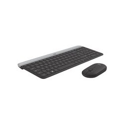 LOGITECH Slim Wireless Keyboard and Mouse Combo MK470 - GRAPHITE - DEU - CENTRAL