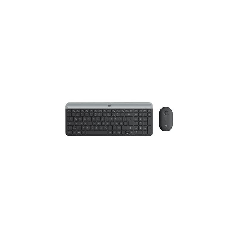 LOGITECH Slim Wireless Keyboard and Mouse Combo MK470 - GRAPHITE - DEU - CENTRAL