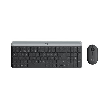 LOGITECH Slim Wireless Keyboard and Mouse Combo MK470 - GRAPHITE - DEU - CENTRAL