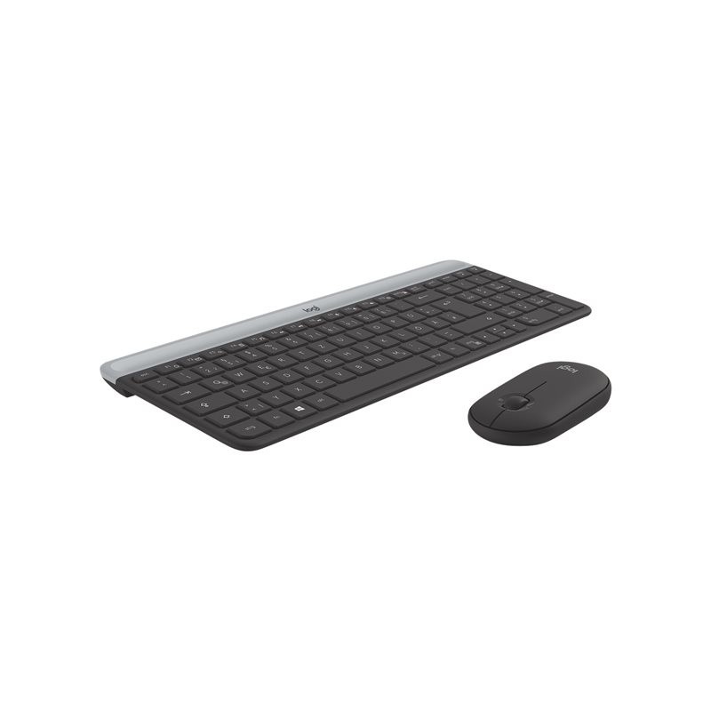 LOGITECH Slim Wireless Keyboard and Mouse Combo MK470 - GRAPHITE - DEU - CENTRAL