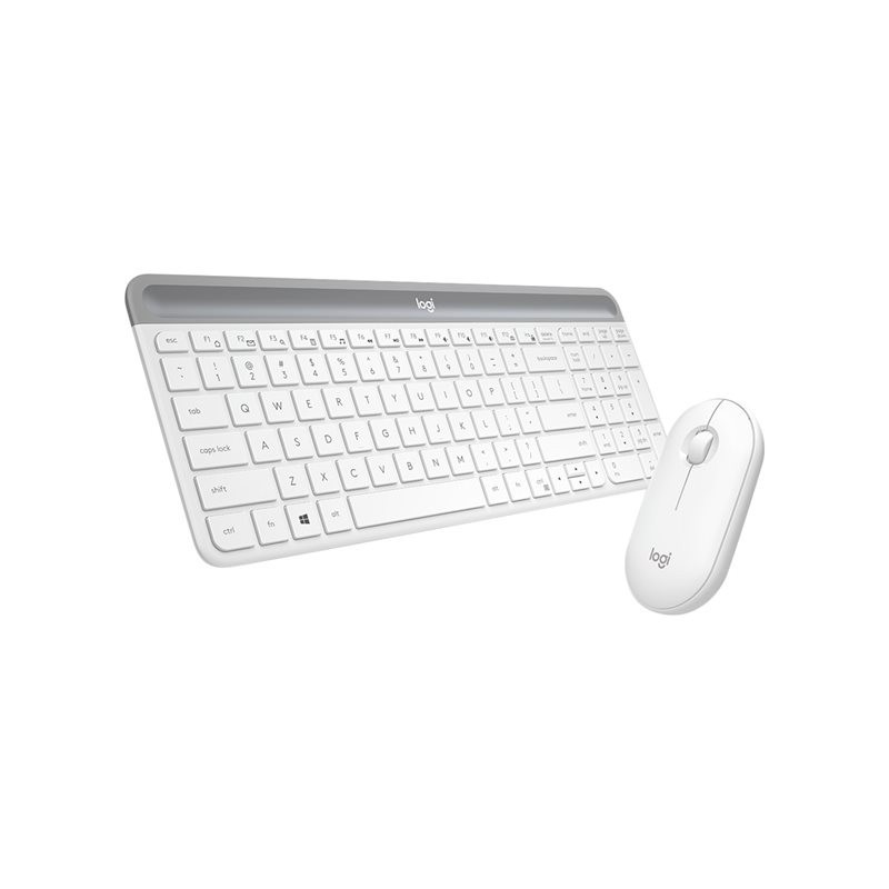 LOGITECH Slim Wireless Keyboard and Mouse Combo MK470 - OFFWHITE - DEU - CENTRAL