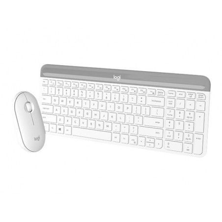 LOGITECH Slim Wireless Keyboard and Mouse Combo MK470 - OFFWHITE - DEU - CENTRAL