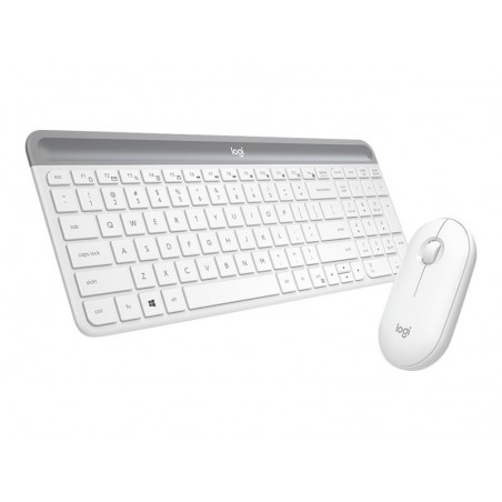 LOGITECH Slim Wireless Keyboard and Mouse Combo MK470 - OFFWHITE - DEU - CENTRAL