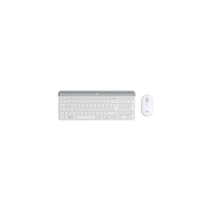 LOGITECH Slim Wireless Keyboard and Mouse Combo MK470 - OFFWHITE - DEU - CENTRAL