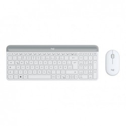 LOGITECH Slim Wireless Keyboard and Mouse Combo MK470 - OFFWHITE - DEU - CENTRAL
