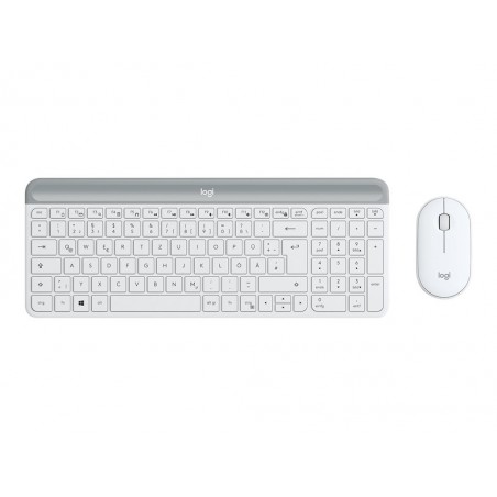 LOGITECH Slim Wireless Keyboard and Mouse Combo MK470 - OFFWHITE - DEU - CENTRAL