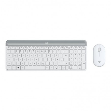 LOGITECH Slim Wireless Keyboard and Mouse Combo MK470 - OFFWHITE - DEU - CENTRAL