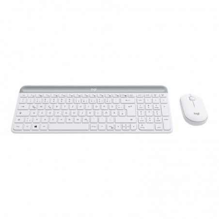 LOGITECH Slim Wireless Keyboard and Mouse Combo MK470 - OFFWHITE - DEU - CENTRAL
